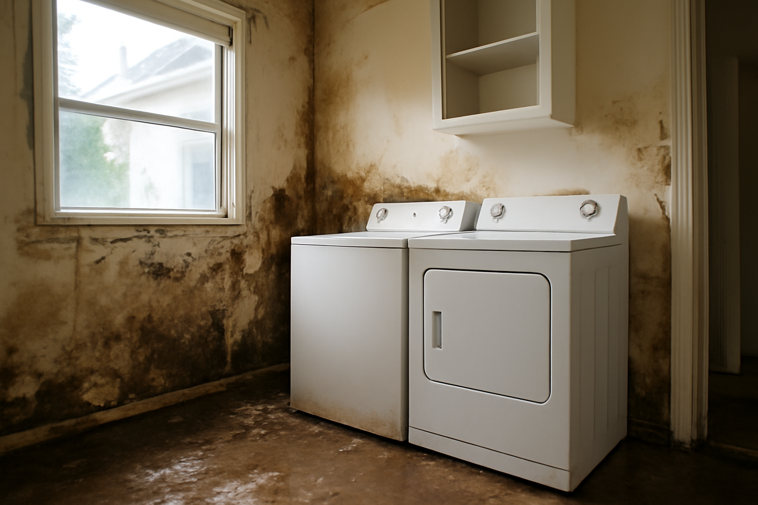 Laundry Room Water Damage Restoration in Wyckoff, NJ