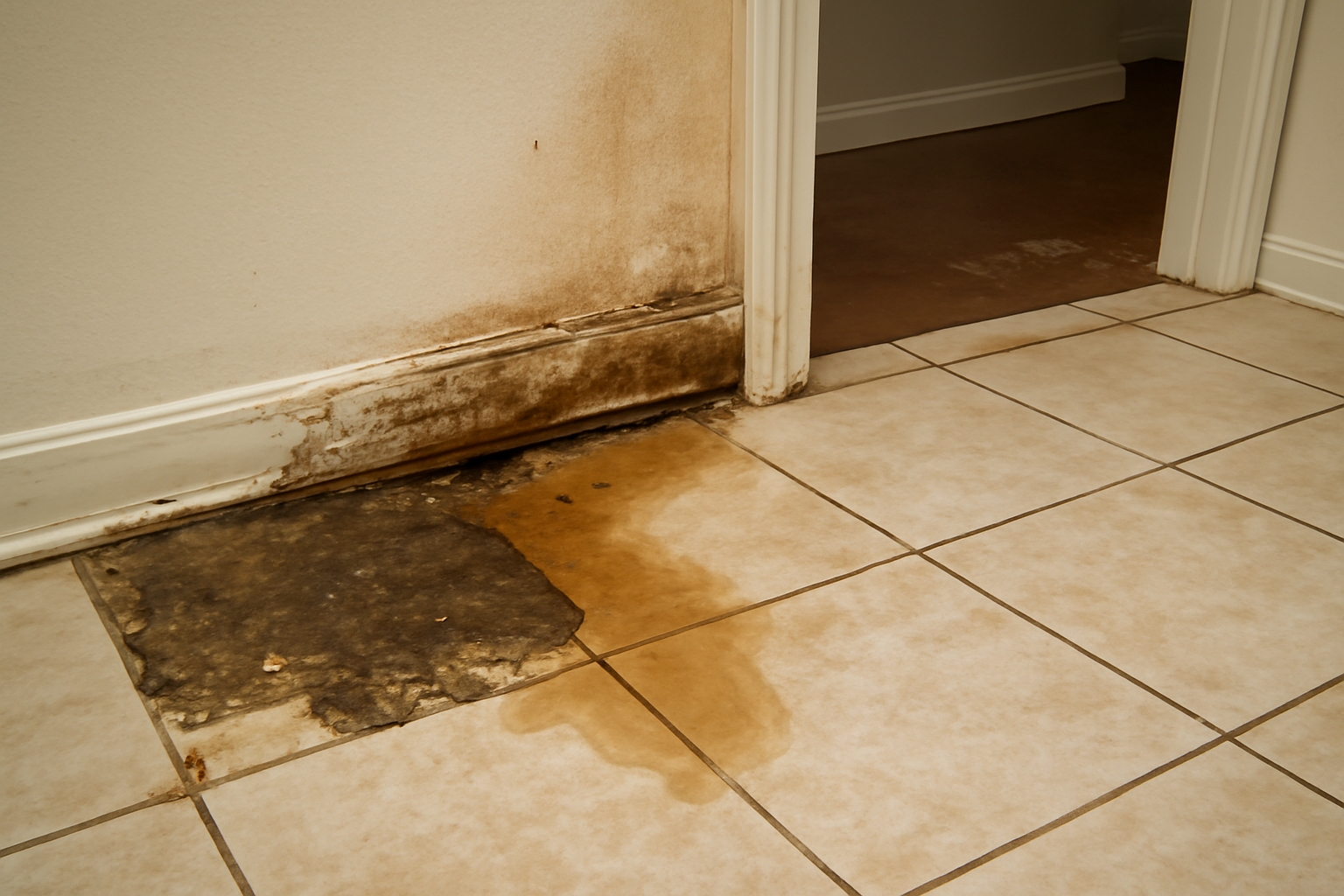 Tile Floor Water Damage Restoration in Woodcliff Lake, NJ