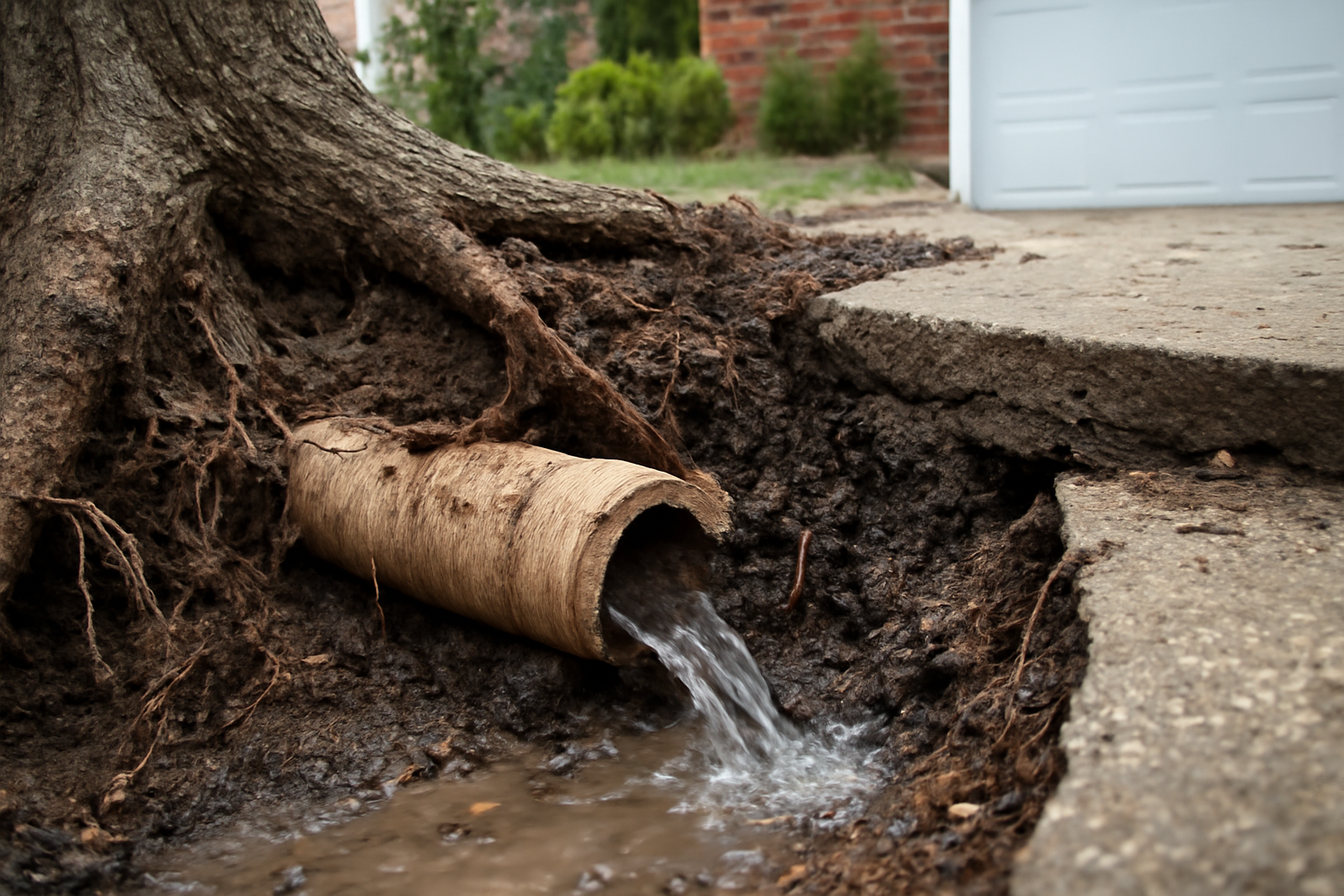 Tree Root Pipe Damage Water Removal in Nutley, NJ